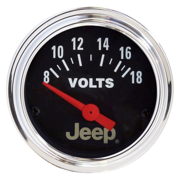 Auto Meter® - Jeep Series 2-1/16" Voltmeter Gauge, 8-18V