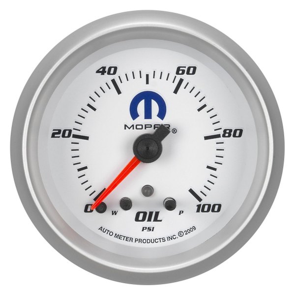 Auto Meter® - Mopar Series 2-5/8" Oil Pressure Gauge, 0-100 PSI