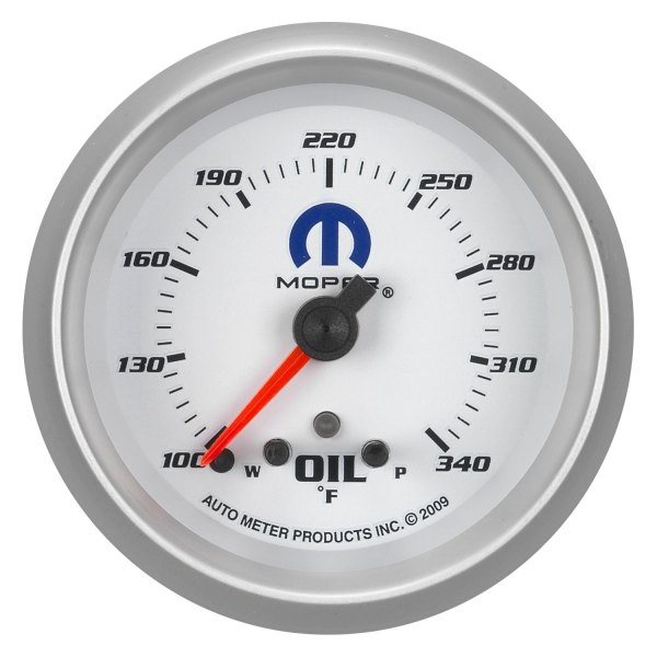 Auto Meter® - Mopar Series 2-5/8" Oil Temperature Gauge, 100-340 F