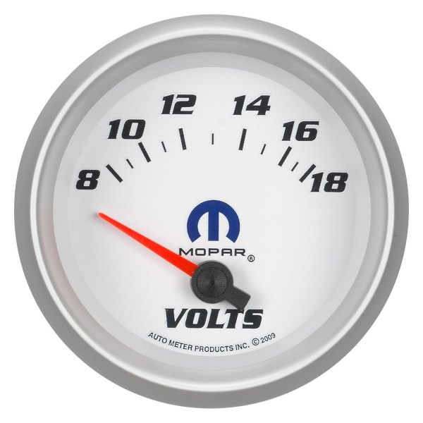 Auto Meter® - Mopar Series 2-5/8" Voltmeter Gauge, 8-18V