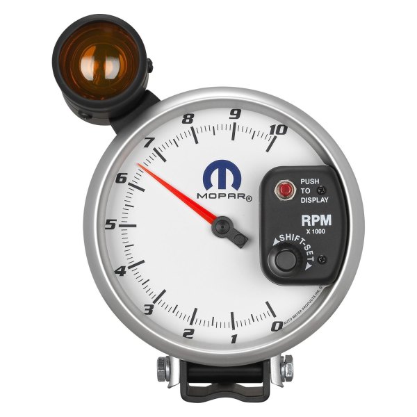 Auto Meter® - Mopar Series 5" Pedestal Tachometer Gauge with Shift-Lite (Viper V10 Only/2.5PPR), 0-10,000 RPM