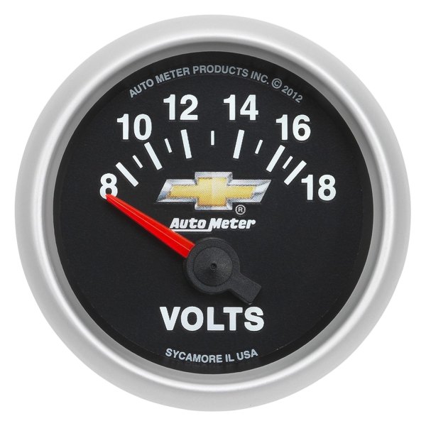Auto Meter® - Copo Camaro Series 2-1/16" Voltmeter Gauge, 8-18V