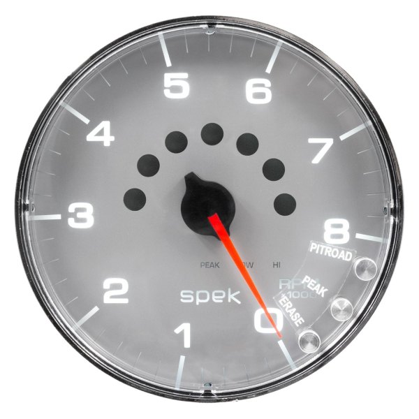Auto Meter® - Spek-Pro Series 5" In-Dash Tachometer Gauge with Shift Light & Peak Memory, 0-8,000 RPM
