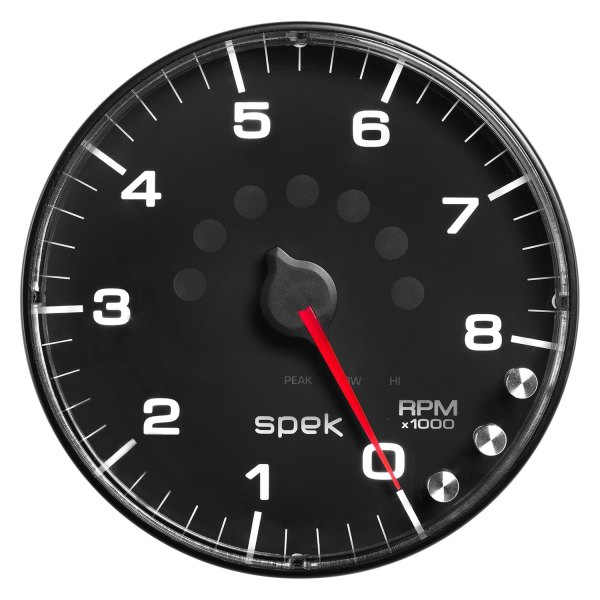 Auto Meter® - Spek-Pro Series 5" In-Dash Tachometer Gauge with Shift Light & Peak Memory, 0-8,000 RPM