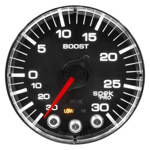 Auto Meter® - Spek-Pro Series 2-1/16" Boost/Vacuum Gauge, 30 In Hg/30 PSI