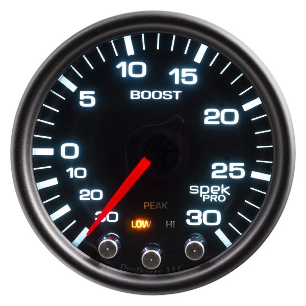 Auto Meter® - Spek-Pro Series 2-1/16" Boost/Vacuum Gauge, 30 In Hg/30 PSI