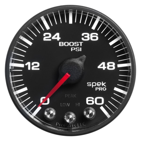 Auto Meter® - Spek-Pro Series 2-1/16" Boost Gauge, 0-60 PSI