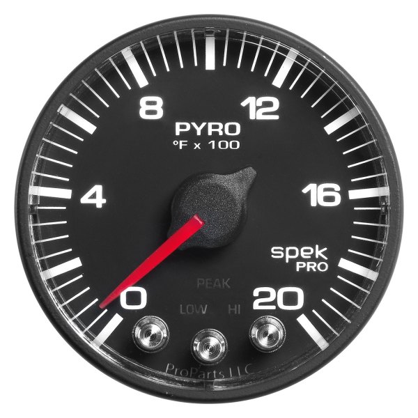 Auto Meter® - Spek-Pro Series 2-1/16" EGT Pyrometer Gauge, 0-2000 F