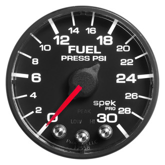 Auto Meter® P316328 - Spek-Pro Series 2-1/16" Fuel Pressure Gauge, 0-30 PSI