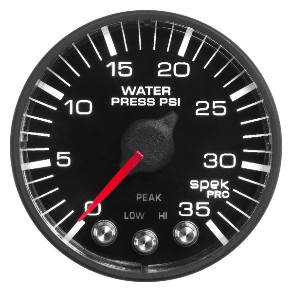 Auto Meter® - Spek-Pro Series 2-1/16" Water Pressure Gauge, 0-35 PSI