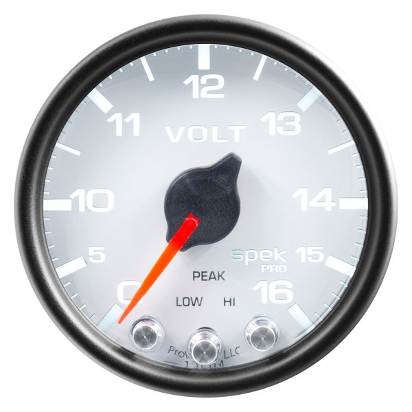 Auto Meter® - Spek-Pro Series 2-1/16" Voltmeter Gauge, 0-16V