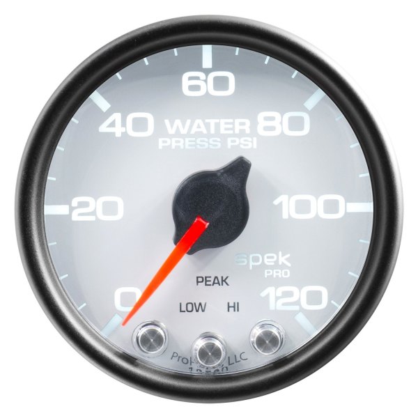 Auto Meter® - Spek-Pro Series 2-1/16" Water Pressure Gauge, 0-120 PSI