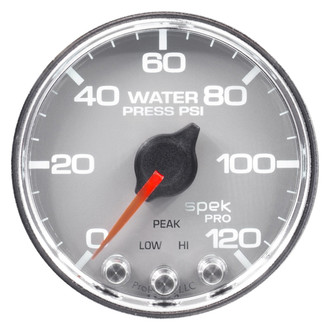 Auto Meter® - Spek-Pro Series 2-1/16" Water Pressure Gauge, 0-120 PSI