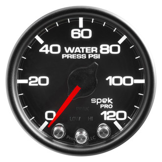 Auto Meter® - Spek-Pro Series 2-1/16" Water Pressure Gauge, 0-120 PSI