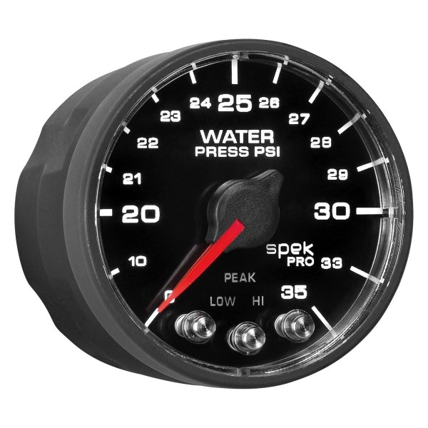 Auto Meter® - Spek-Pro Nascar Series 2-1/16" Water Pressure Gauge, 0-35 PSI