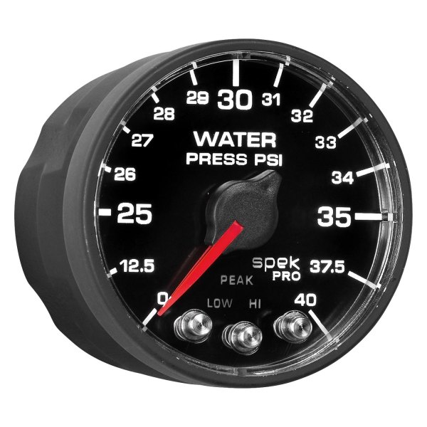 Auto Meter® - Spek-Pro Nascar Series 2-1/16" Water Pressure Gauge, 0-40 PSI