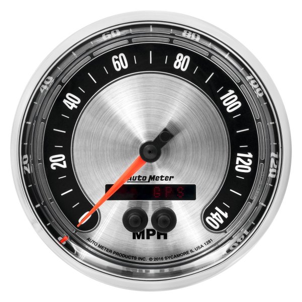 Auto Meter® - American Muscle Series 5" GPS Speedometer Gauge, 0-140 MPH