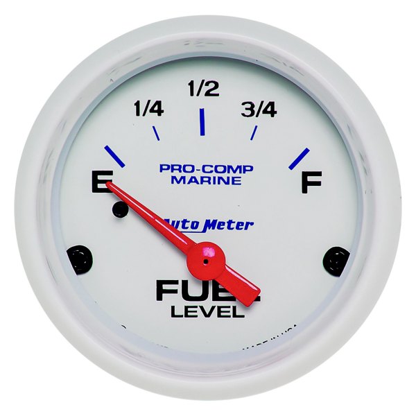 Auto Meter® - Marine White Series 2-1/16" Fuel Level Gauge