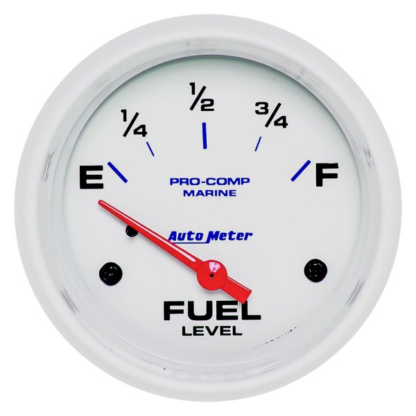 Auto Meter® - Marine White Series 2-5/8" Fuel Level Gauge