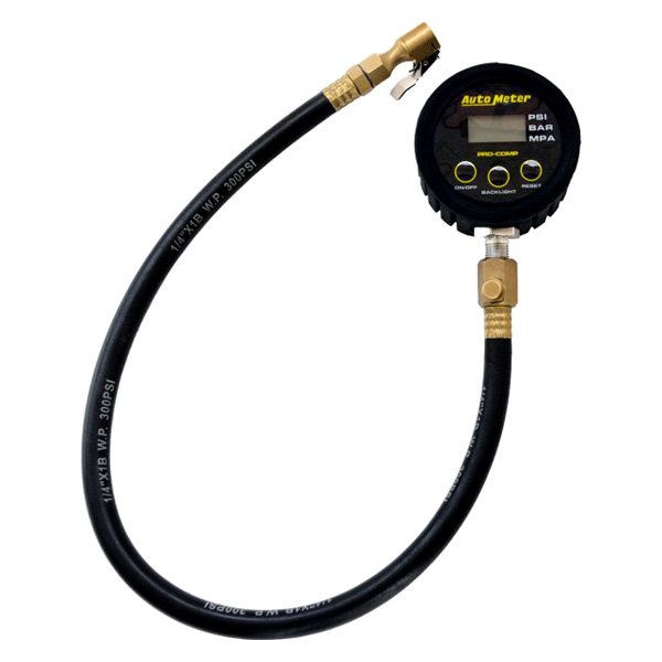 Auto Meter® - 0 to 50 psi Digital Tire Pressure Gauge with Swivel Chuck