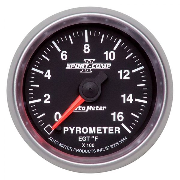 Auto Meter® - Sport-Comp II Series 2-1/16" EGT Pyrometer Gauge, 0-1600 F