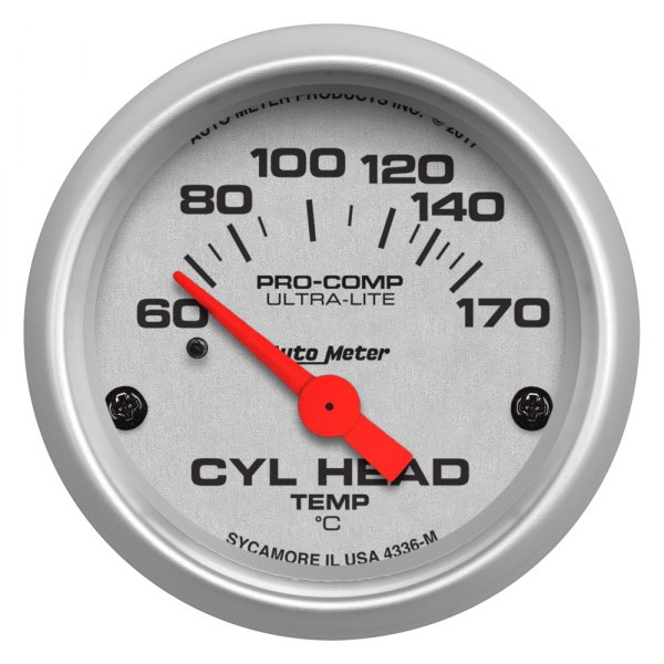 Auto Meter® - Ultra-Lite Series 2-1/16" Cylinder Head Temperature Gauge, 60-170 C