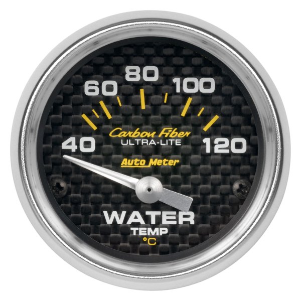 Auto Meter® - Carbon Fiber Series 2-1/16" Water Temperature Gauge, 40-120 C