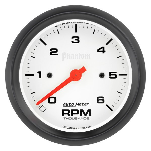 Auto Meter® - Phantom Series 3-3/8" In-Dash Tachometer Gauge, 0-6,000 RPM
