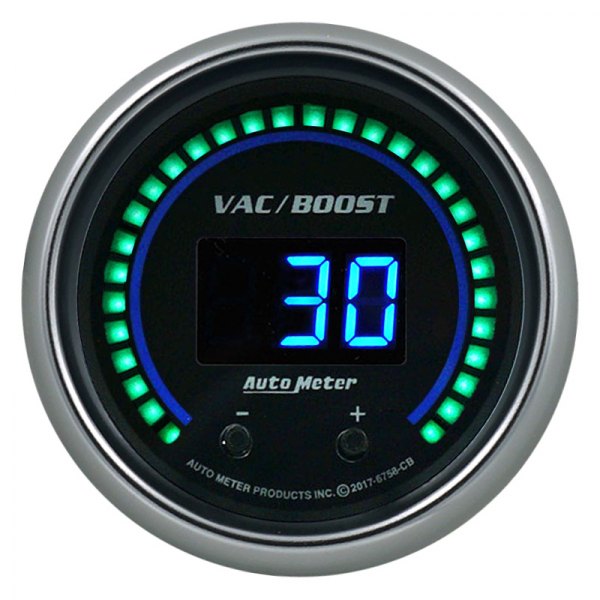 Auto Meter® - Cobalt Elite Digital Series 2-1/16" Vacuum/Boost Gauge