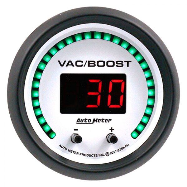 Auto Meter® - Phantom Elite Digital Series 2-1/16" Vacuum/Boost Gauge