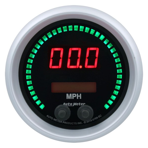 Auto Meter® - Sport-Comp Elite Digital Series 3-3/8" Speedometer Gauge, 0-260 MPH / 0-260 KM/H