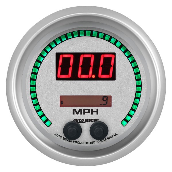 Auto Meter® - Ultra-Lite Elite Digital Series 3-3/8" Speedometer Gauge, 0-260 MPH / 0-260 KM/H