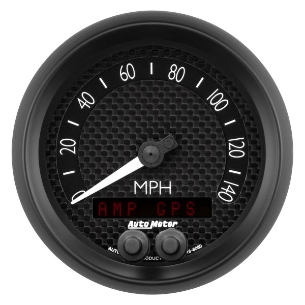 Auto Meter® - GT Series 3-3/8" GPS Speedometer Gauge, 0-140 MPH