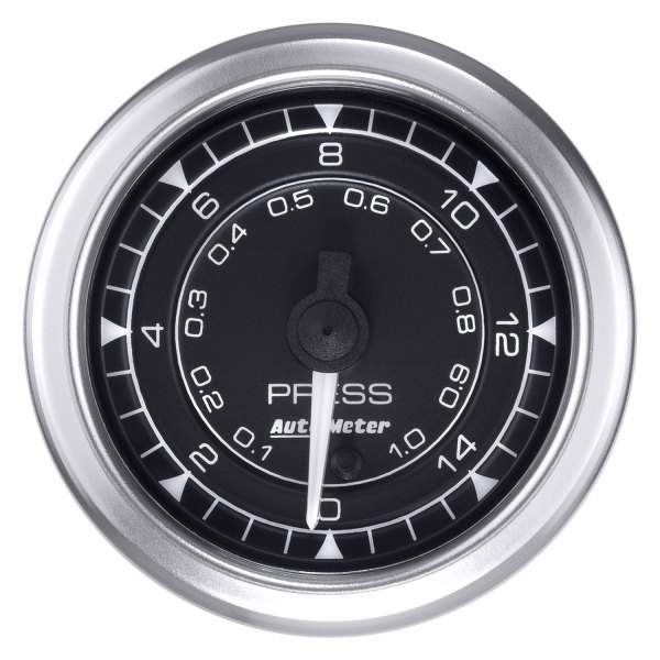 Auto Meter® - Chrono Series 2-1/16" Manifold Pressure Gauge, 0-15 PSI, Black