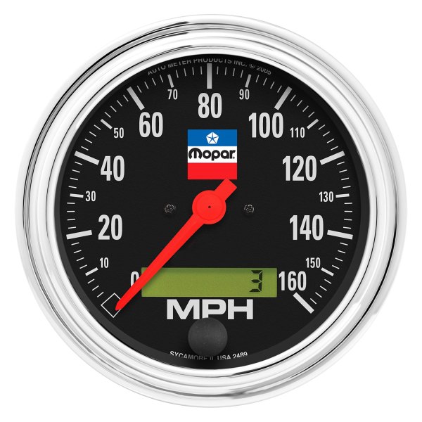 Auto Meter® - Mopar Classic Series 3-3/8" Speedometer Gauge, 0-160 MPH
