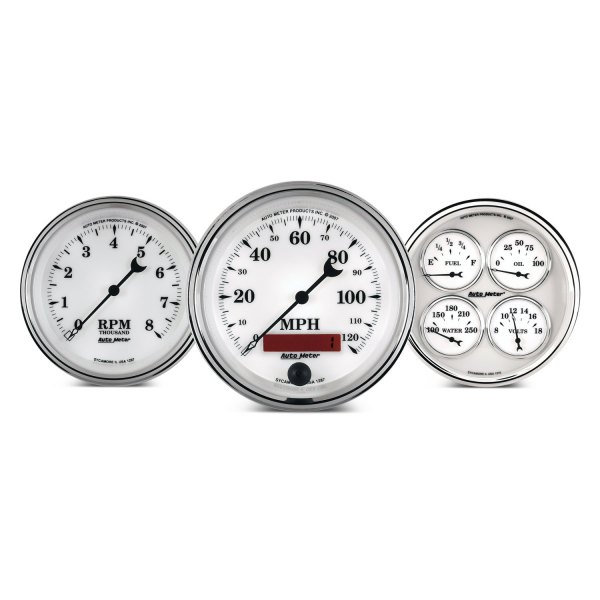 Auto Meter® - Old Tyme White Series Gauges