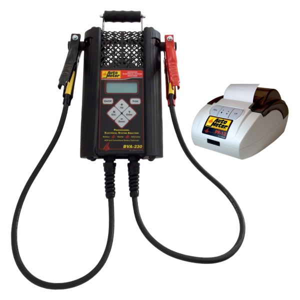 Auto Meter® - 6 V/12 V Professional Grade Intelligent Handheld Electrical System Tester with Printer