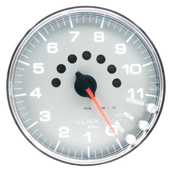 Auto Meter® - Spek-Pro Series 5" In-Dash Tachometer Gauge with Shift Light & Peak Memory, 0-11,000 RPM