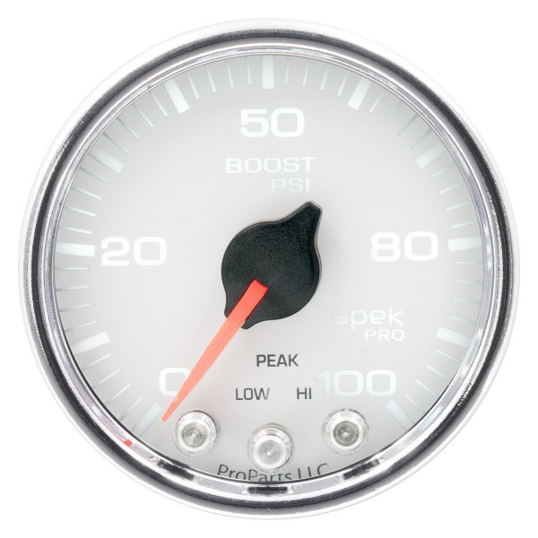Auto Meter® - Spek-Pro Series 2-1/16" Boost Gauge, 0-100 PSI