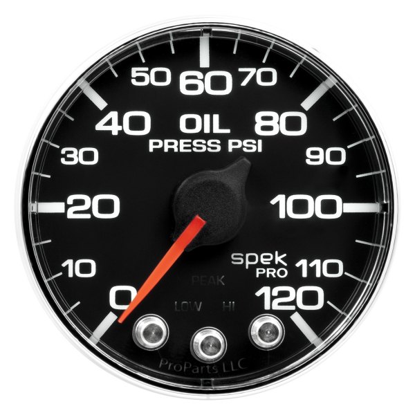 Auto Meter® - Spek-Pro Series 2-1/16" Oil Pressure Gauge, 0-120 PSI