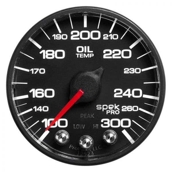 Auto Meter® - Spek-Pro Nascar Series 2-1/16" Oil Temperature Gauge, 100-300 F