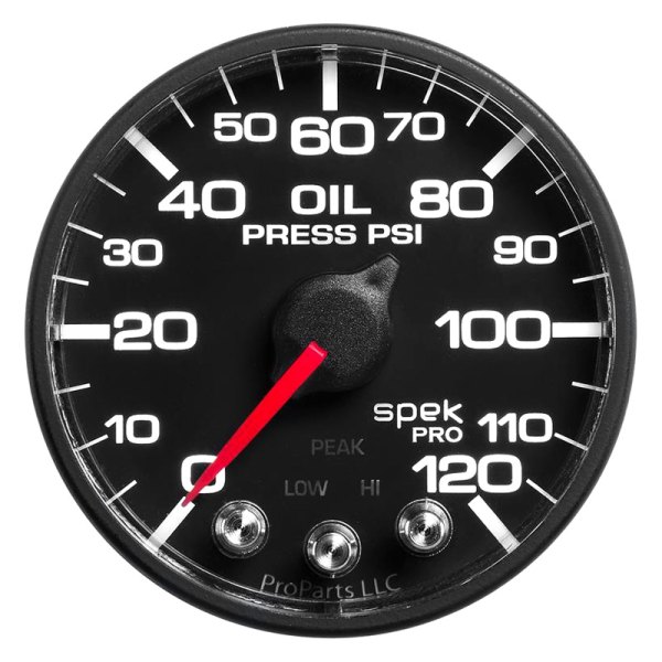 Auto Meter® - Spek-Pro Nascar Series 2-1/16" Oil Pressure Gauge, 0-120 PSI