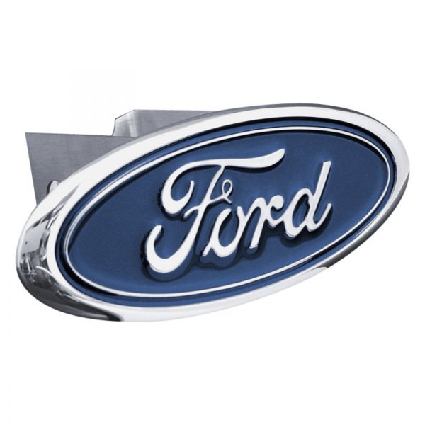 Autogold® - Chrome Hitch Cover with Ford Logo