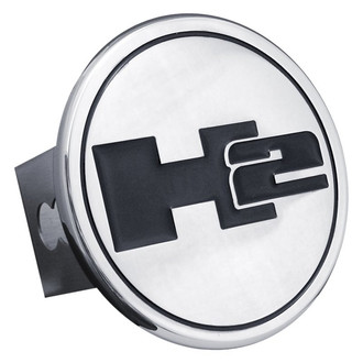 Autogold® - Chrome Hitch Cover with H2 Logo for 2" Receivers