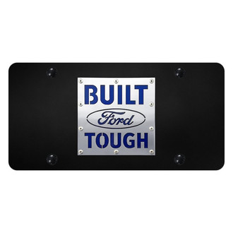 Autogold® - License Plate with 3D Brushed Built Ford Tough Logo