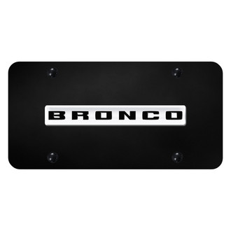 Autogold® - License Plate with 3D Bronco Logo