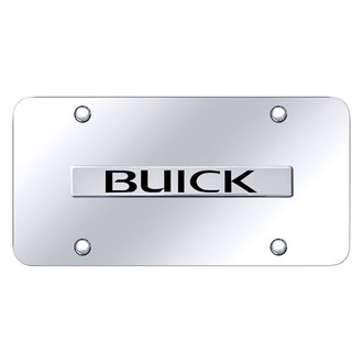 Autogold® - Chrome License Plate with 3D Chrome Buick Logo