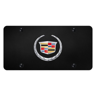 Autogold® - License Plate with 3D Cadillac New Emblem