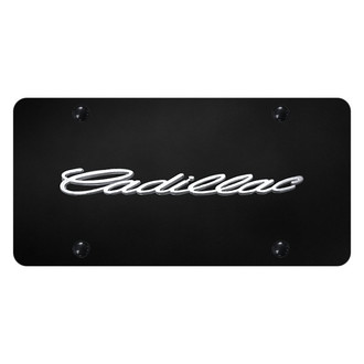 Autogold® - License Plate with 3D Chrome Cadillac Logo