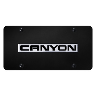 Autogold® - License Plate with 3D Chrome Canyon Logo